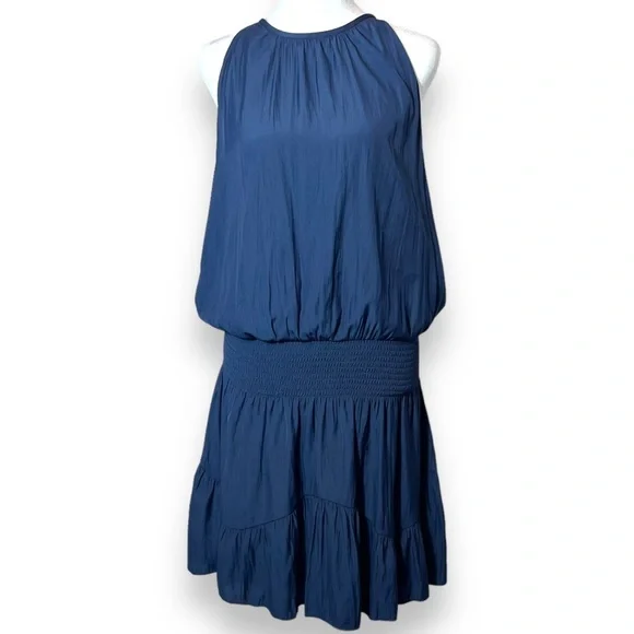 Ramy Brook | Dresses | Ramy Brook Blue Annadele Halter Dress Large |  Poshmark